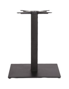 Black Cast Iron Table Base Square 600x400x720mm | Stalwart DA-A040
