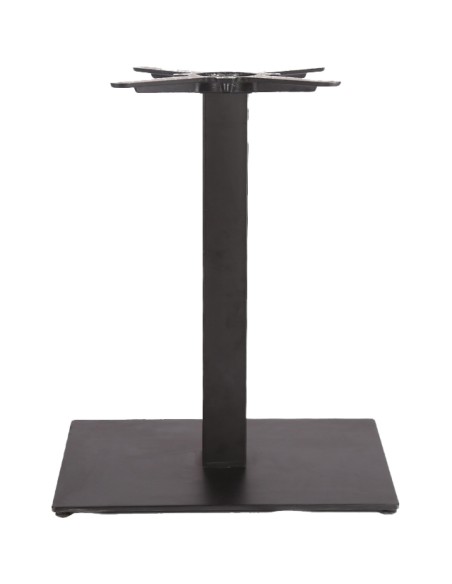 Black Cast Iron Table Base Square 600x400x720mm | Stalwart DA-A040