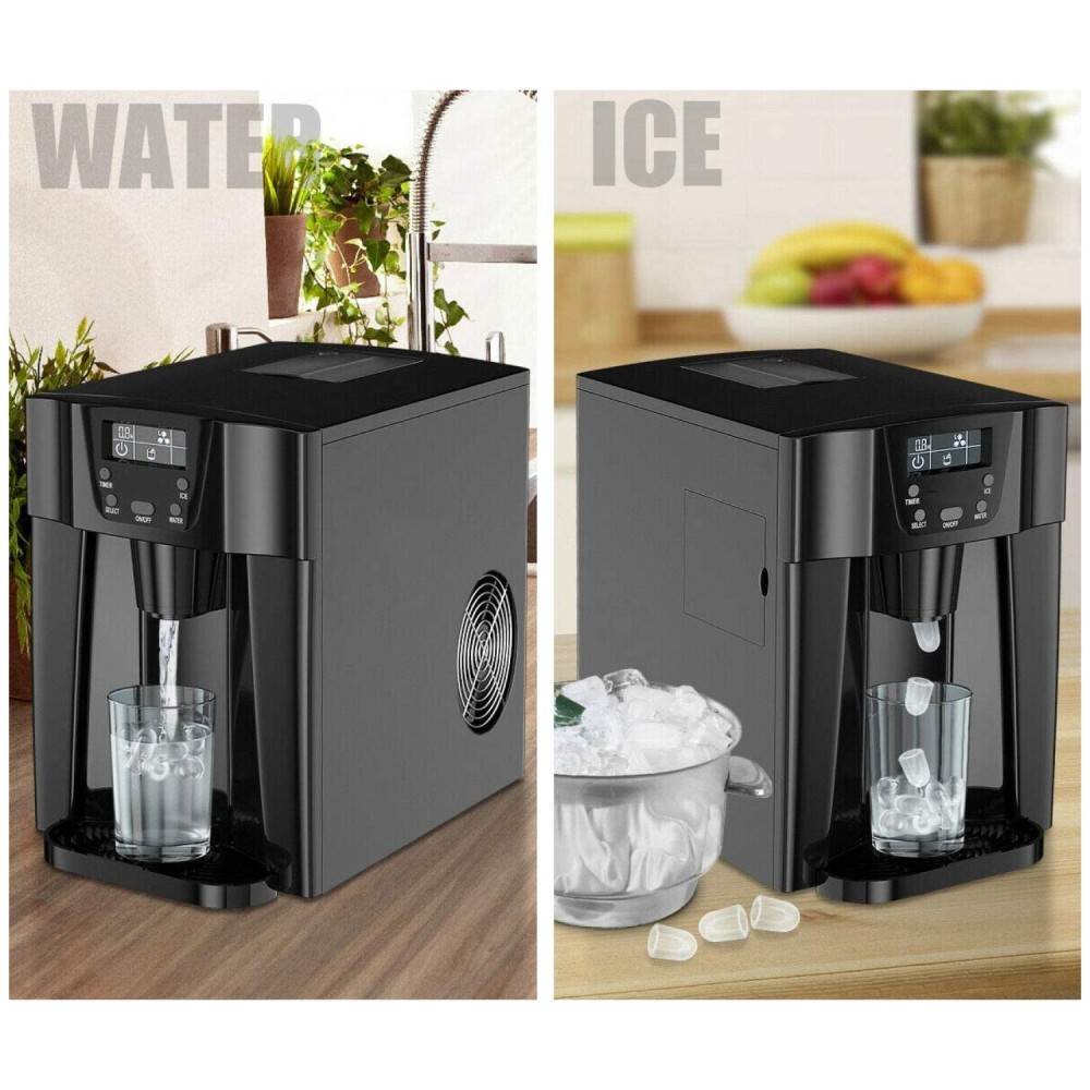 2-in-1 Ice Maker &amp Cold Water Dispenser Countertop 12kg/24h 0.6kg bin | Stalwart DA-HZB12E