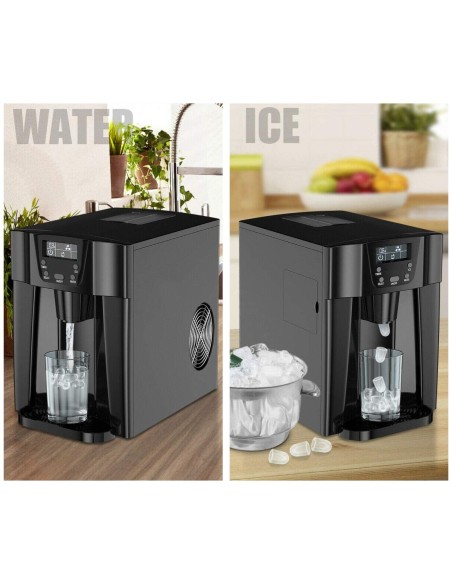 2-in-1 Ice Maker &amp Cold Water Dispenser Countertop 12kg/24h 0.6kg bin | Stalwart DA-HZB12E