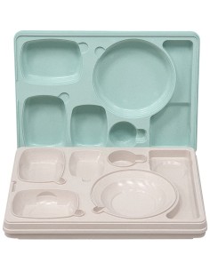 Professional Thermo Meal Tray with 6 Compartments | Stalwart DA-TT6N 2