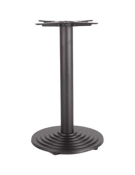 Black Cast Iron Table Base Round Ø430x720mm | Stalwart DA-A006A