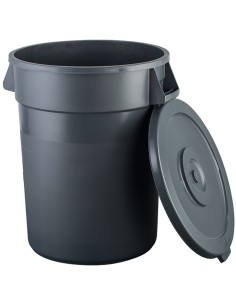 Waste Bin with Lid 80 litres Dark grey | Stalwart DA-XDW006