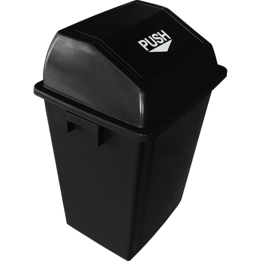Square Push Lid Bin 100 Litres Red | Stalwart DA-XDL100D11RED