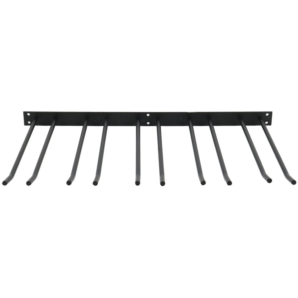 Wine Glass Rack Black Wall mounted Length 400mm 20 wine glasses | Stalwart DA-WGA58500400B
