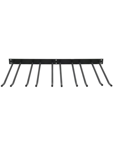Wine Glass Rack Black Wall mounted Length 400mm 20 wine glasses | Stalwart DA-WGA58500400B