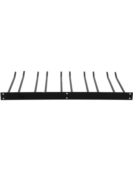 Wine Glass Rack Black Wall mounted Length 400mm 20 wine glasses | Stalwart DA-WGA58500400B