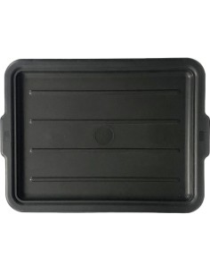 Polypropylene Lid for Tote Boxes 560x430x25mm Black | Stwalwart DA-JGM622