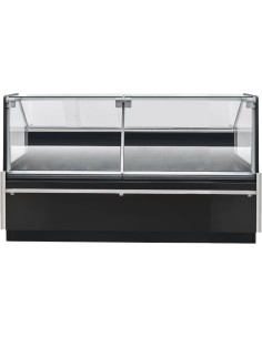 Commercial Curved Open Deli Serve Over Counter Straight Glass Front 1875x1135x1190mm | Stalwart DA-BLUEL218