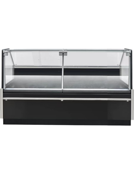 Commercial Open Deli Serve Over Counter Straight Glass Front Height Adjustable Feet 1875x1135x1190mm | Stalwart DA-BLUEL226