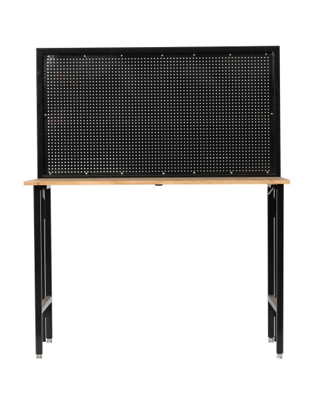 Professional Steel Workbench with Pegboard 150kg Table Load 25kg Pegboard Load 1220x660x1460mm | Stalwart DA-KWT1220