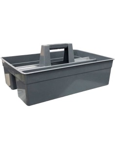 Heavy-Duty Polypropylene Cleaning Caddy Bucket with Handle 405x270x175mm Gray | Stwalwart DA-JGM1010