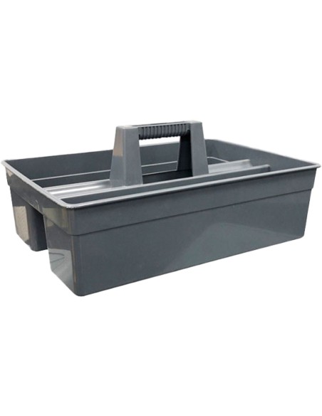 Heavy-Duty Polypropylene Cleaning Caddy Bucket with Handle 405x270x175mm Gray | Stwalwart DA-JGM1010
