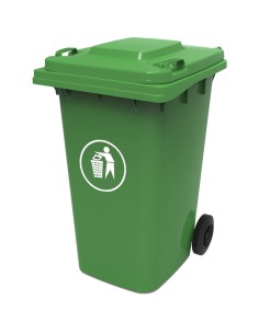 Wheelie Waste Bin 240 litres Green | Stalwart DA-XDL240A11