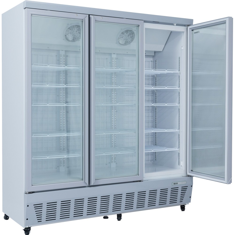 Commercial Display Freezer 1496 Litres Upright 3 Glass Doors Ventilated Cooling 1830x730x2020mm | Stalwart DA-SDT1500