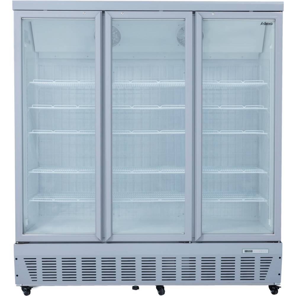 Commercial Display Freezer 1496 Litres Upright 3 Glass Doors Ventilated Cooling 1830x730x2020mm | Stalwart DA-SDT1500