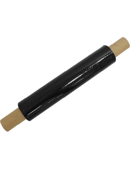 Premium 17 μm PE Stretch Film 40 cm × 300 m Extended 1.5″ Core Black | Stwalwart DA-SWRAP24