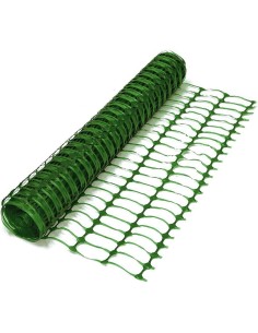 HDPE Safety Barrier Mesh Roll 120x40mm Mesh 1m x 50m Green (Pack of 2) | Stalwart DA-YONG24