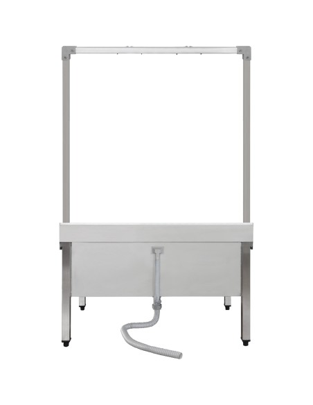 Professional Commercial Stainless Steel Mop Sink with High Rack & 2-in-1 Mop Holder 1000x600x550mm