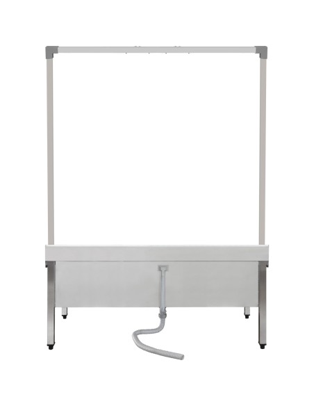 Professional Commercial Stainless Steel Mop Sink with High Rack & 2-in-1 Mop Holder 1200x600x550mm