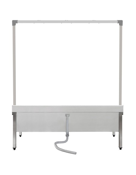 Professional Commercial Stainless Steel Mop Sink with High Rack & 2-in-1 Mop Holder 1500x600x550mm