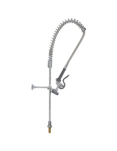 Professional Desk Mount Mixing Faucet with 20&quot Riser &amp 37&quot Flexible Hose Chrome Plated Brass