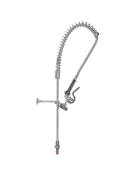 Professional Desk Mount Mixing Faucet with 20&quot Riser &amp 37&quot Flexible Hose Chrome Plated Brass