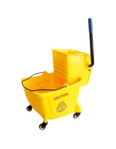 Professional Mop Bucket with Side Press Wringer 24 Litres | Stalwart DA-JYMWF2403 2