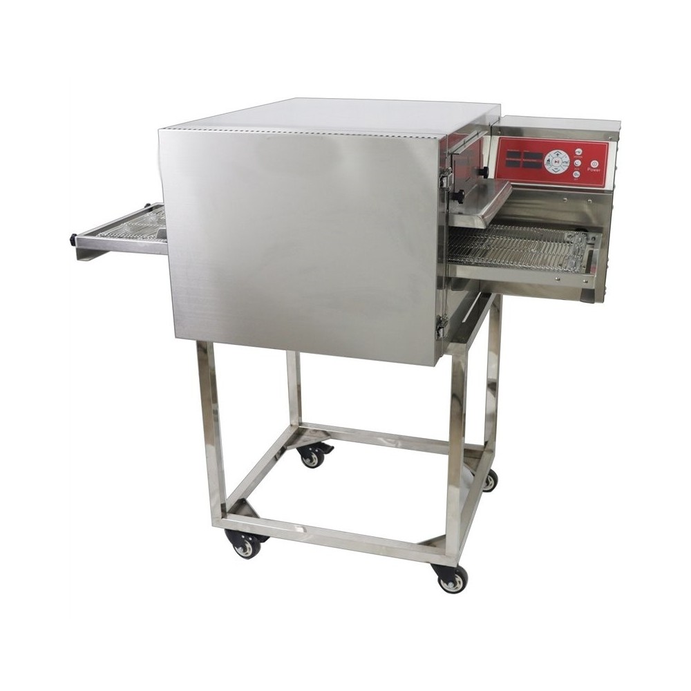 Professional Commercial Electric 14” Conveyor Pizza Oven with Trolley 1280x910x480mm