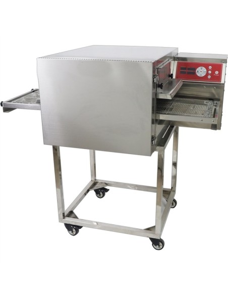 Professional Commercial Electric 14” Conveyor Pizza Oven with Trolley 1280x910x480mm