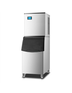 Professional Commercial Freestanding Ice Cube Maker 225kg/24h with 90kg Storage Bin 585x680x1560mm