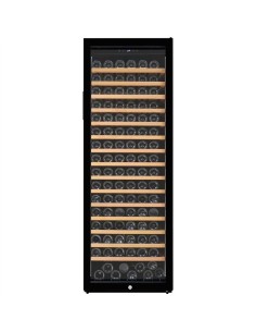 Professional Commercial Wine Cooler 458 Litres 191 Bottles Glass Door 15 Shelves 598x701x1772mm