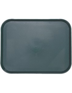 Fast Food Tray Black Polypropylene (PP) 368x276x17mm | Professional CS25GZFH712-DX