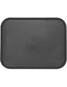 Fast Food Tray Black Polypropylene (PP) 438x304x28mm | Professional CS25GZFH714-DX