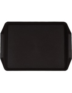 Fast Food Tray Black Polypropylene (PP) 435x303x27mm | Professional CS25GZFH716-DX