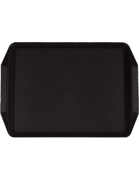 Fast Food Tray Black Polypropylene (PP) 435x303x27mm | Professional CS25GZFH716-DX