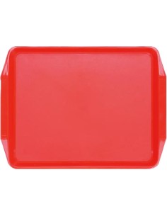 Fast Food Tray Orange ABS Plastic 267x200x16mm | Professional CS25GZFH726-DX