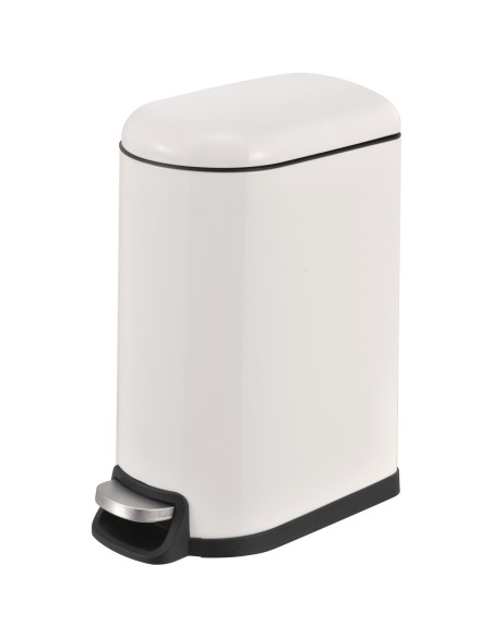 Rectangular Soft Close Pedal Waste Bin 40L Matt White | DA-C10076FM40L