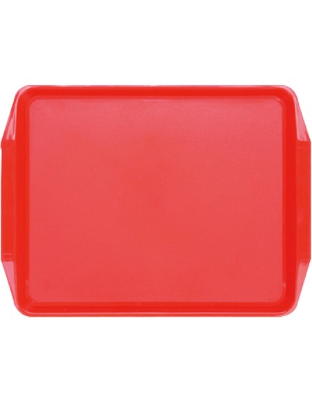 Fast Food Tray Red ABS Plastic 400x285x19mm | Professional CS25GZFH729-DX