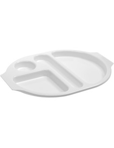 Fast Food Tray Black Polypropylene (PP) 363x269x19mm | Professional CS25GZFH770-DX