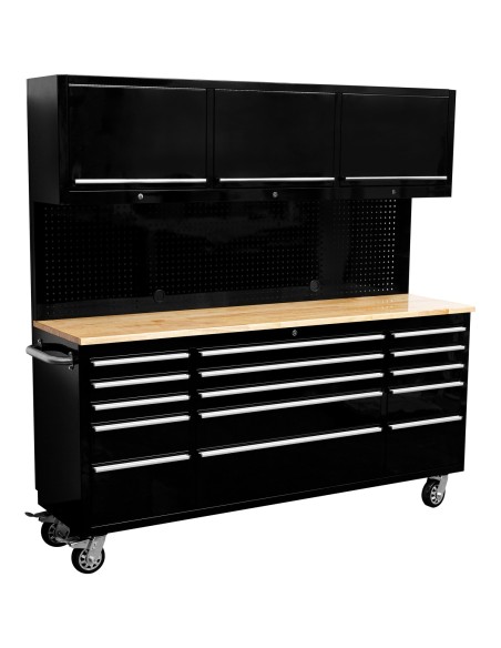 Mobile 4-Tier Shelving Unit with Castors Metal Frame with Polypropylene (PP) Shelves 1220×350×1620mm | Professional CS25GZFH1604