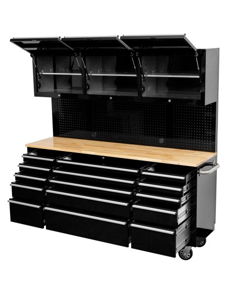 Mobile 4-Tier Shelving Unit with Castors Metal Frame with Polypropylene (PP) Shelves 915×460×1620mm | Professional CS25GZFH1606-