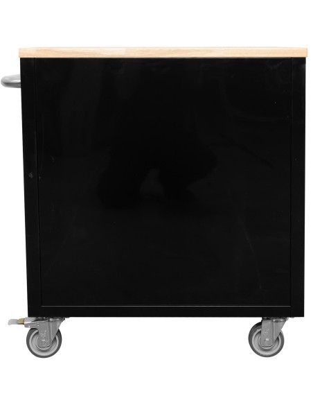 Widebody Heavy Duty 72&quot Stainless Steel Rolling Tool Chest with Wooden Worktop 17 Drawers 1978x610x1000mm Silver | Professio