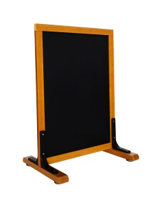 Single-Sided Pavement Chalk Board Natural Frame 550×850mm | Professional CS25GWA218-DX 2