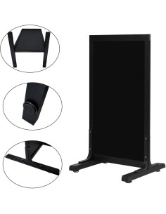 Pavement Chalk Board Beech Frame 700×1300mm | Professional CS25GWA230-DX