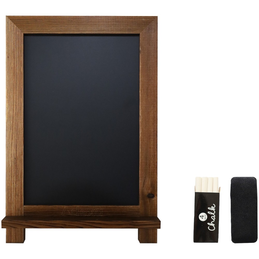 Wall-Mounted Chalk Board with Magnetic Surface Black Frame 24&quot×36&quot (610×914mm) | Professional CS25GWA288-DX