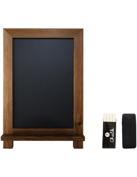 Wall-Mounted Chalk Board with Magnetic Surface Black Frame 24&quot×36&quot (610×914mm) | Professional CS25GWA288-DX