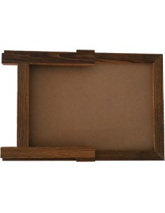 Wall-Mounted Circle Chalk Board with Magnetic Surface Brown Frame ∅18&quot (457mm) | Professional CS25GWA298-DX 2