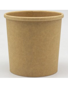 500pcs Kraft Soup Bowl 12oz/354ml PE | Stalwart KSB12OZ