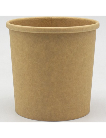500pcs Kraft Soup Bowl 12oz/354ml PE | Stalwart KSB12OZ